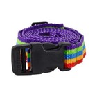  Rainbow Luggage Straps For Suitcases - Quick Release Bag Buckle Straps 