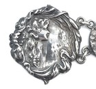 Late 19th C Art Nouveau Unger Brothers Sterling Silver Watch Fob  Rare