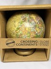 Nib Crossing Continents World Globe Tan Decorative Desk Decor Tabletop W Stand