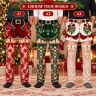 Funny Christmas Pajama Pants  Men Fake Underwear Optical Illusion  Holiday Loung