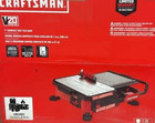 Craftsman V20 Tile Cutter  Wet Tile Saw  Compact Sliding Cart  7 Inch Cmcs400m1