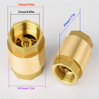 1 2  Npt Brass In-line Vertical Check Valve  Thread Female One Way Backflow Prev