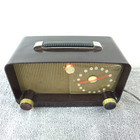 Zenith Model 5d811 Tube Radio Brown Bakelite Am Portable Vintage Working