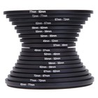 Aluminum Alloy  Dslr Camera Lens Filter Adapter Ring 18pcs 37-82mm Reliable Use