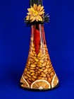 Set Of Two Beautiful Chili Infused Vinegar Decorative Glass