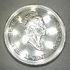 1999 Canadian December Quarter Eclectic Geometric Design 25cent Coin  Unc Bu