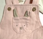 Carter   s Baby Girl 2-piece Bunny Print Beige Bodysuit   Pink Jumper Set 12m Nwt