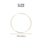 8pcs 8 Inches Dream Catcher Rings Metal Hoops Macrame  For Crafts And Dream2518
