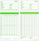 Upunch 300 Time Cards For Green Hn3000 Autoalign Time Clocks  hntcg1300 