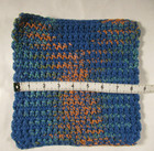 1 Dish Scrubber  4 Handmade Dishcloth  Crocheted Washcloth  Pot Scrub  Blue