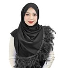 Muslim Long Scarf Women Feather Hijab Shawl Headscarf Wrap Islamic Scarves Stole