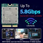 M 2 Wifi 7 Adapter Bluetooth 5 3 Card Qcncm865 Tri-band Intel Netwrok Amd Win 11