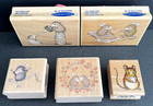 Lot Of 5 House Mouse Designs Rubber Stamp Stampabilities Rare Retired Mice Nos