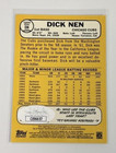 2017 Topps Heritage Dick Nen Chicago Cubs Autographed Signed Card Jsa Coa