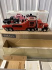Phillips 66 Gas   Oil Advertising Truck Transporter W  2 Cars Box Red black 