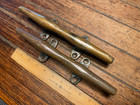 Pair Vintage Solid Bronze 10  Herreshoff Style Cleats  Drawer door Handles