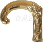 Vintage Cane Head Handle Only Heavy Victorian Brass  For Wooden Walking Stick