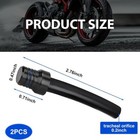 2pcs Gas Cap Vent Tube  Valve Vent Breather Hose Tube  One-way Tank Vent Tube Wi
