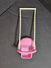 Vintage 1993 Fisher-price Dollhouse Baby Swing Miniature Pink   Cream F p  Inc 