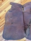 Vintage Leather Batwing Cowboy Chaps Western Old Style Fair Condition Inscribed