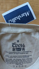 Coors Beer Western Spirit T-shirt Sz Medium  cream beige  Vintage Retro  New Nwt