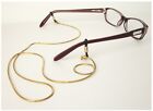 Metal Eyeglass Chain And Sunglass Holder  Stainless Steel Cord  gold Color 