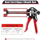 Dual Cartridge Epoxy Gun 200ml 6 75oz  1 1   2 1 Mixing  Strong Bonding Adhesive