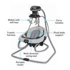 Graco Duetsoothe Swing And Rocker With Removable Swing Seat And 6 Swinging Speed