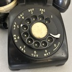 Vtg Black Rotary Desk Telephone Bell System Western Electric 500 1950 s- As Is