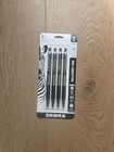 24 Zebra F-301 F301 Ball Point Pens Black Ink Fine Stainless Steel 4x6  New