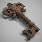 Pirate Skull Embossed Cast Iron Key