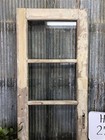 Antique French Single Door  27 5x81  3 Glass Panes  European Design H74