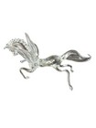 Vintage Hand Blown Crystal Flying Galloping Unicorn Horse Rare