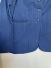 Kids Navy Blue Tuffrider Pinstripe Hunt Coat Equestrian Three Buttons Size 16 