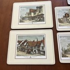 7 Pimpernel England Cork Placemats 2 Large W 5 Smaller  old English Inns  W box