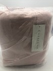 Casaluna Queen 100  Washed Hemp Solid Sheet Set Mesa Pink
