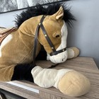 Rare Animal Alley Plush Stuffed Brown Pony Race Horse Giant Jumbo Large Xl  55 