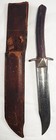 Engraved Wwii Fighting Us  Knife Cutdown From Civil War Saber Sword In Sheath 