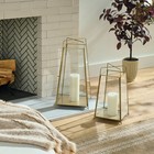 20  Brass Finish Lantern Large - Hearth   Hand With Magnolia