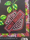 Vintage Harley Davidson Motor Cycles Rose Bandana Usa Made 90s