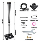 Standing Patio Misting System Adjustable Outdoor Cooling Mister Stand 26ft Line