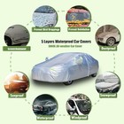 5 Layers Waterproof Car Covers For Automobiles All Sedan-length  186 -193  