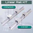 2 4x Sbr12 16 20 25 Linear Rail 200mm 2200mm 4 8x Sbr12 16 20 25uu Bearing Block
