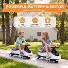 12v Electric Wiggle Car For Kids  Battery Powered Ride On Toy W led Light  music