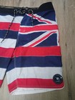 Vintage Rip Curl Mirage Men   s Board Shorts 34 Red white blue Flag Drawstring