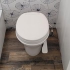 Seaflo Rv Toilet 18 4  Residential Height Gravity Flush Foot Pedal Soft Close
