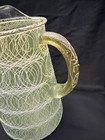 Vintage Mcm Drizzle Spaghetti String Glass Pitcher