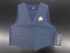 Infant Boys Nautica  50 4pc Dark Blue Vest Suit Sizes 12mth   18mth    24mth 