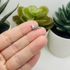 1  4  20 Or 50 Pieces  Small Silver Bird Spacer Bead - Us Seller