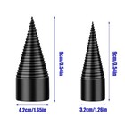 6x Wood Splitter Screw Splitting Cone Driver High Speed Twist Firewood Drill Bit